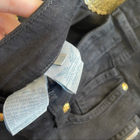 SOLD Robin’s Biker Jeans 24k hardware - Picture 5 of 7